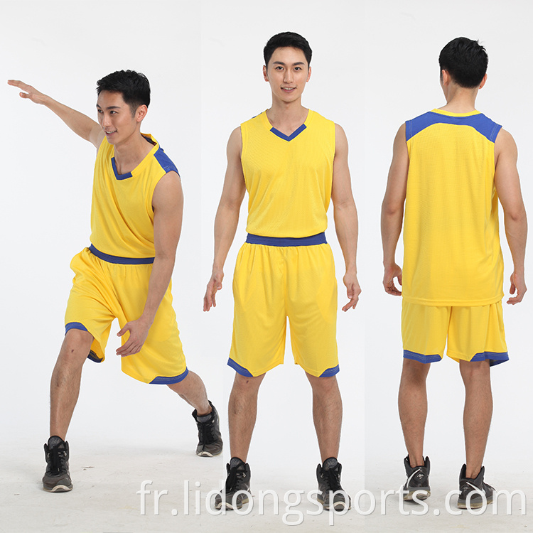 Dernier maillot de basket-ball Couleur Couleur Orange Custom Sublimation New Style Basketball Uniforms